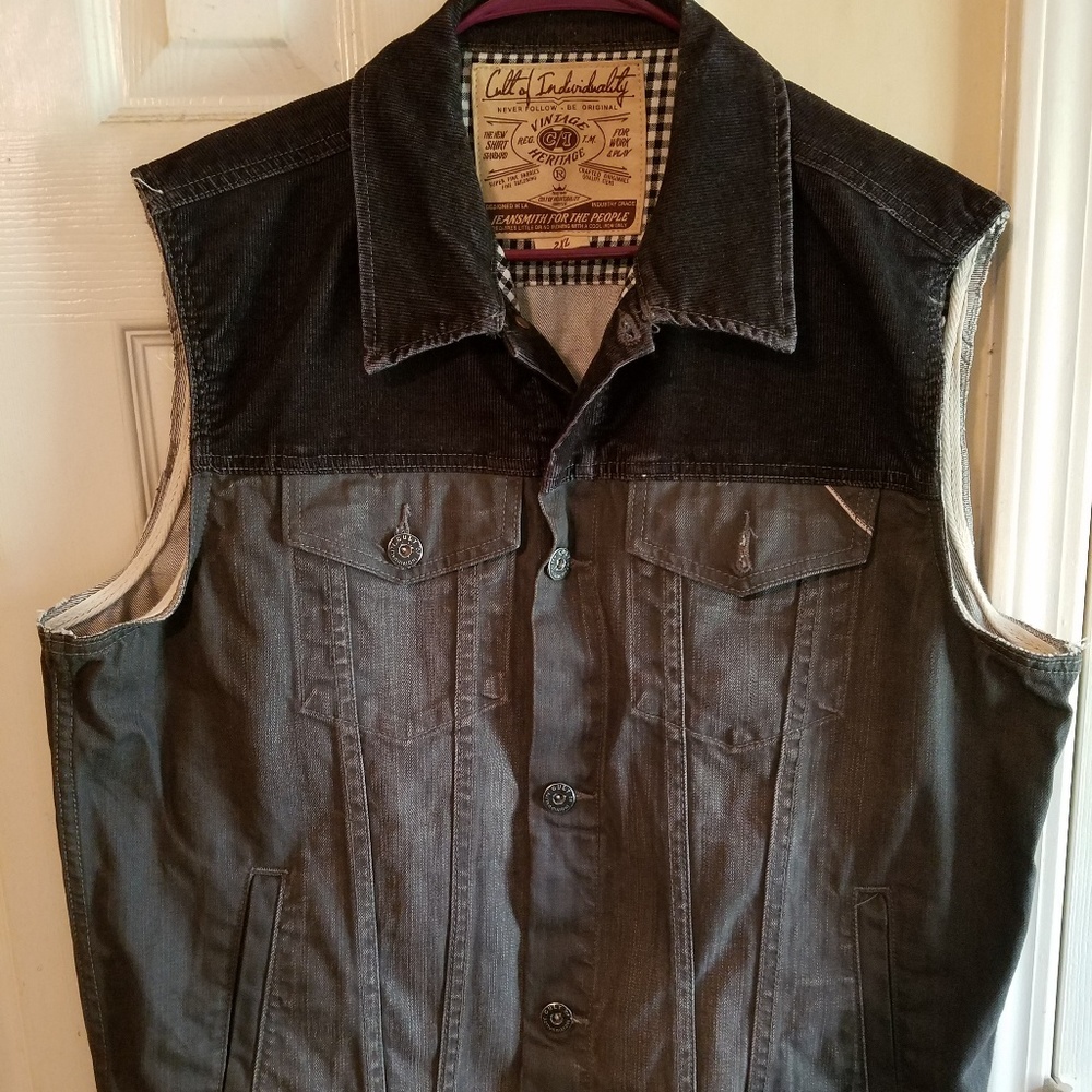 Cult of individuality denim vest